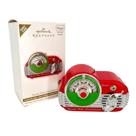 Hallmark Keepsake North Pole Countdown Ornament 2012 Christmas Radio Style - Picture 1 of 10